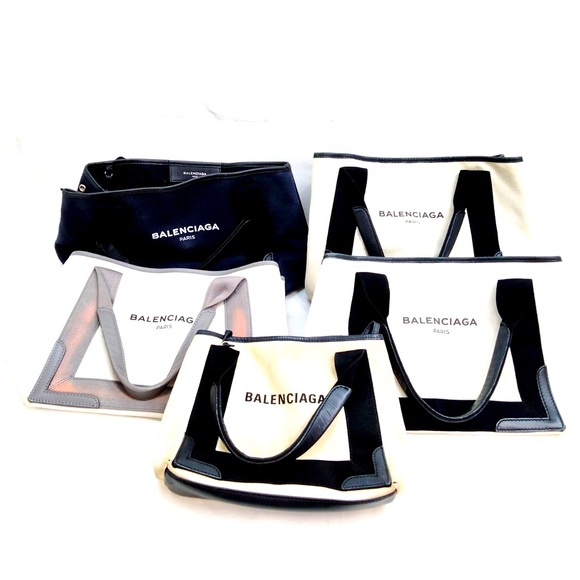 Balenciaga   Tote Bag 5 set White Canvas unit price $195 lowest - Picture 1 of 2